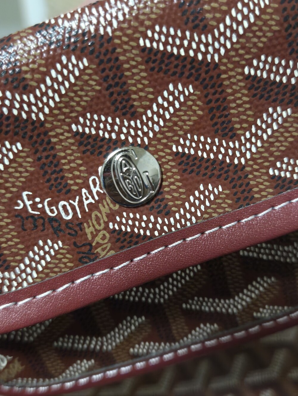 New Mini A Style Burgundy Tote Bag - Picture 6 of 12